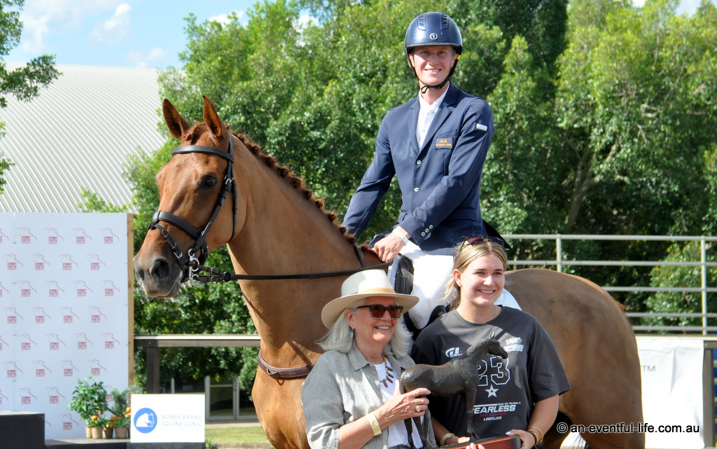 Oliver Barrett and Sandhills Gem win the Holstein Park Leilani Award at Sydney INternational 3 Day Event 2025 | An Eventful Life