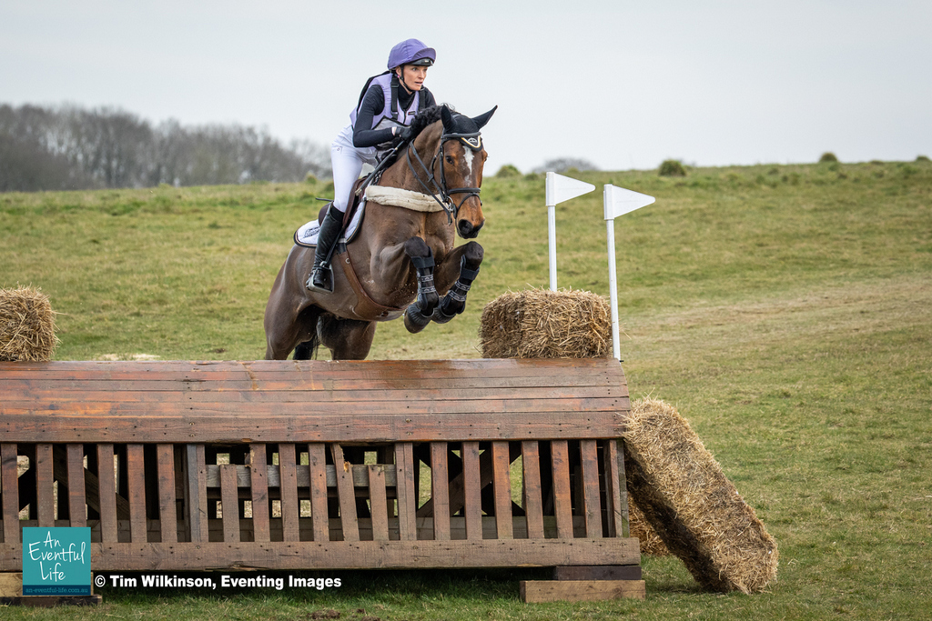 Emily King rides Valmy Biats on cross country to win the Open Intermediate eventing at Oasby (1) Horse Trials 6th March 2025 | An Eventful Life