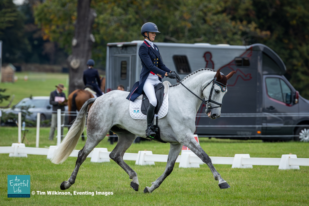 Elizabeth Barrett (GBR) rides Postman during dressage in the CCI1*-L eventing during Thursday dressage at Osberton (2) International Horse Trials 2025 | XC Videos by An Eventful Life