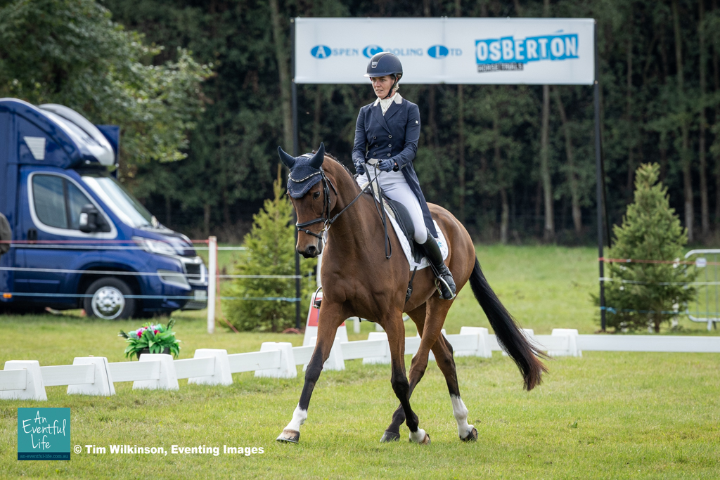 Ginny Thomasen (NZ) rides Katchafire during dressage in the CCI3*-L eventing during Thursday dressage at Osberton (2) International Horse Trials 2025 | XC Videos by An Eventful Life