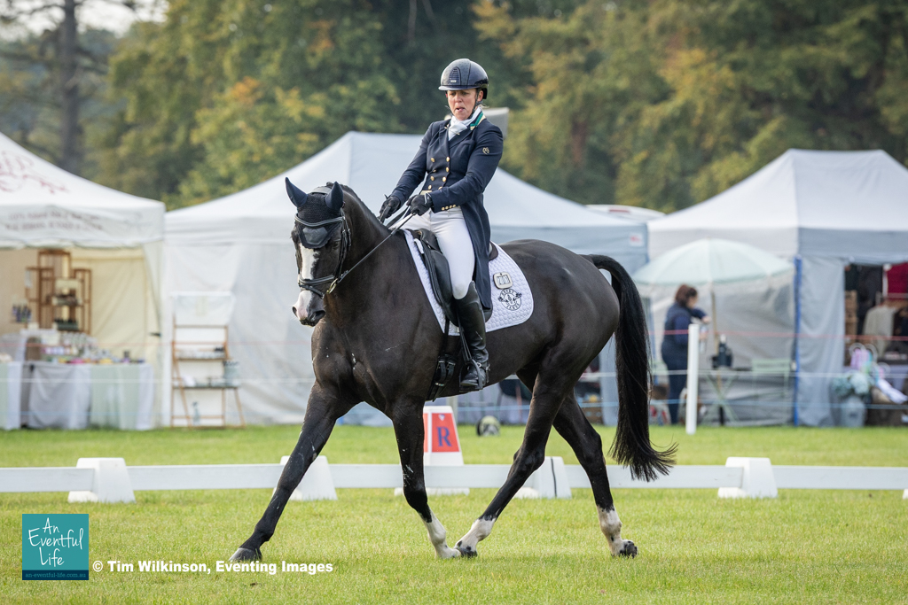 Sammi Birch (AUS) rides Hamilton Cooley  during dressage in the CCI2*-L eventing during Thursday dressage at Osberton (2) International Horse Trials 2025 | XC Videos by An Eventful Life