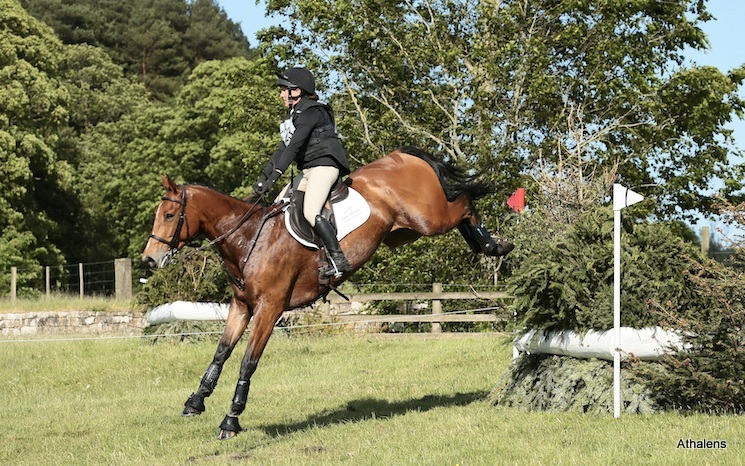 Katie Magee rides Agadir Gano on cross country in the Intermediate Novice eventing at Belsay International (2) Horse Trials 2025 | An Eventful Life