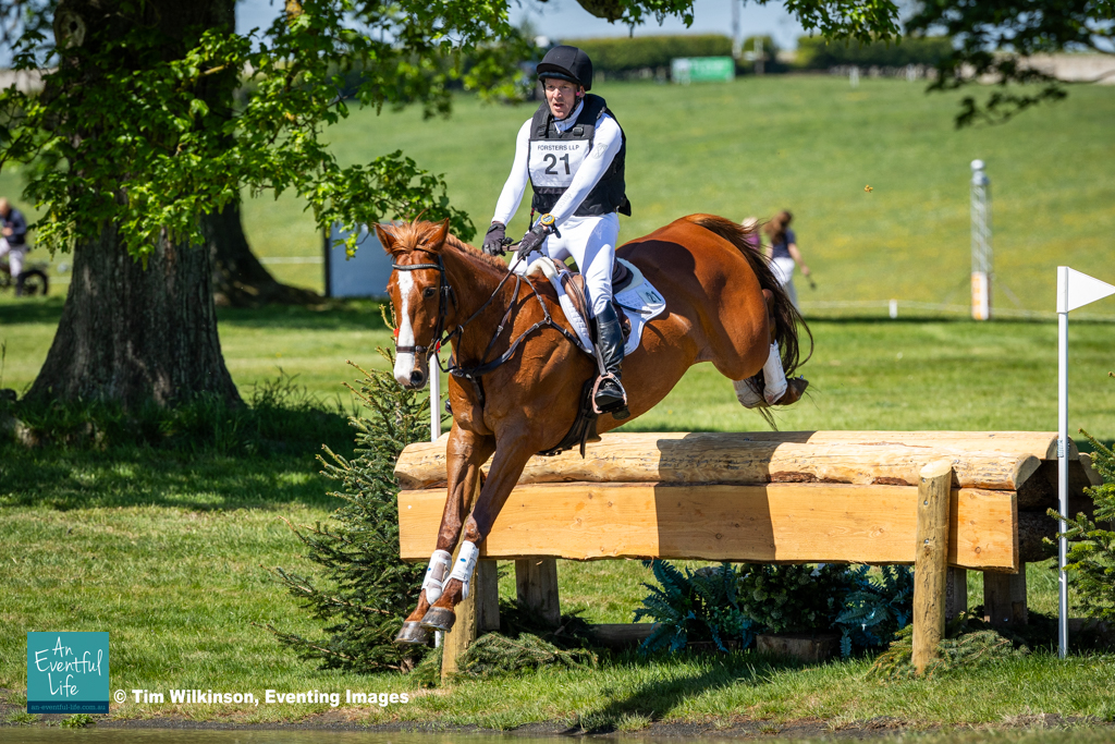 John Westmore rides Oughterard Quality on cross country in the CCI2* eventing at Belsay International (1) Horse Trials, May 2025 | An Eventful Life