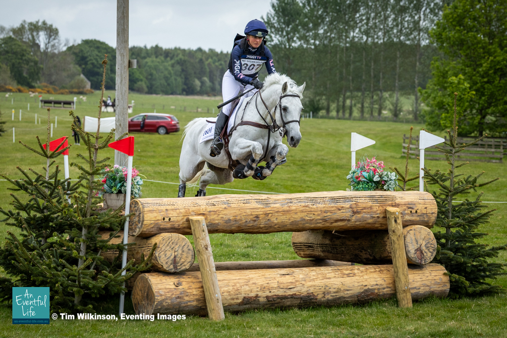 Piggy March rides Halo on cross country in the CCI4* eventing at Belsay International (1) Horse Trials, May 2025 | An Eventful Life