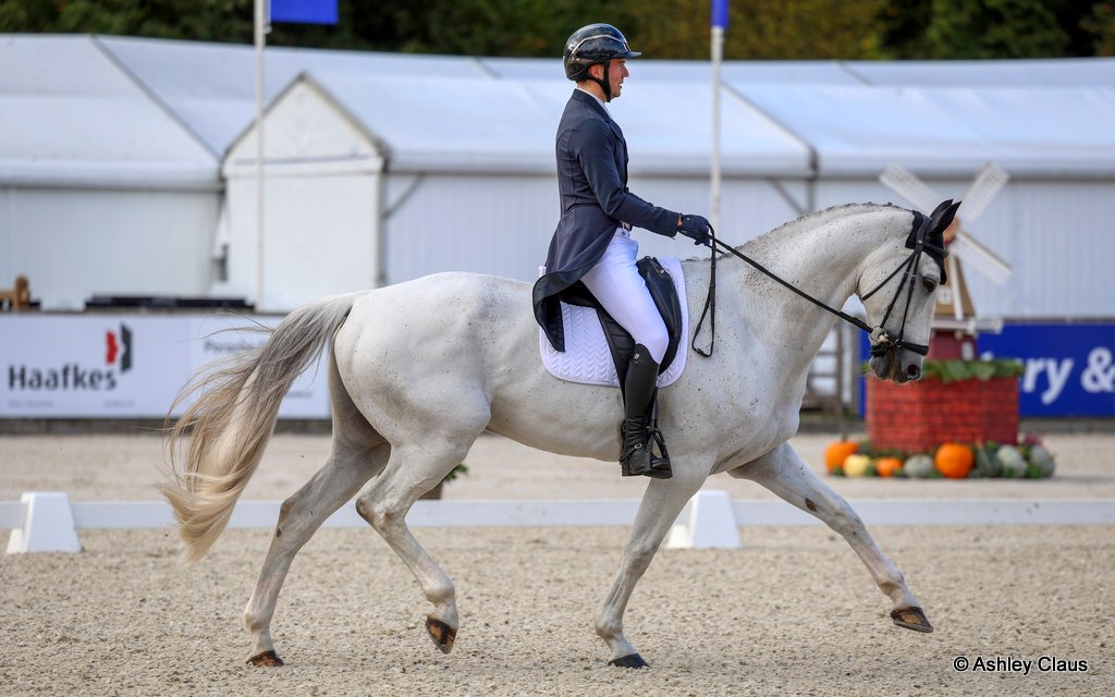 Gert Jan Heinen rides Goliath to lead the Dutch National Eventing Championship after the first day of dressage at the FEI Eventing Nations Cup CCIO4*-L at Military Boekelo (NED) 2025 | An Eventful Life