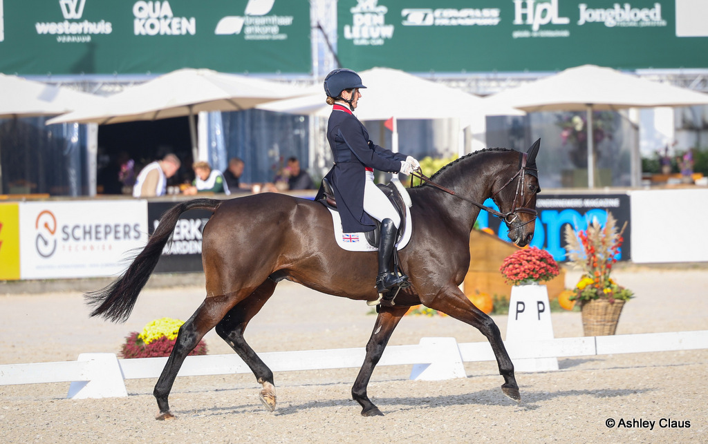 Laura Collett (GBR) riding Count Onyx leads after dressage at the FEI Eventing Nations Cup CCIO4*-L at Military Boekelo (NED) 2025 | An Eventful Life