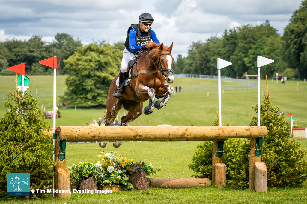 Bill Levett rides Sligo Candy Cane on cross country for the CCI4* eventing at Bramham International Horse Trials 2025 | An Eventful Life
