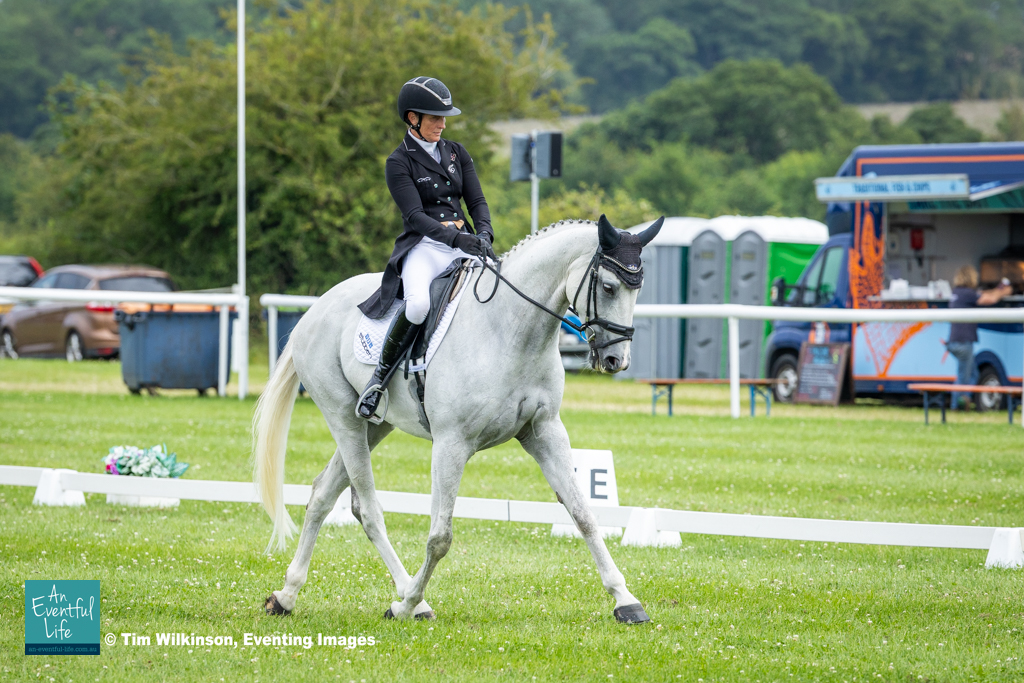 Caroline Powell rides Legally Grey during dressage in the CCI4* eventing at Burgham International Horse Trials 2025 | An Eventful Life