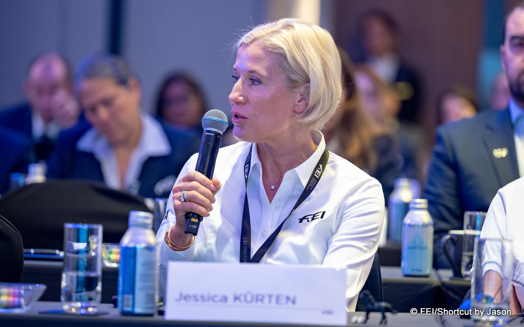(IRL), FEI Executive Board Member, speaks during Session 2 on FEI Rules and Olympic and Paralympic Qualification Systems on 6 November | An Eventful Life