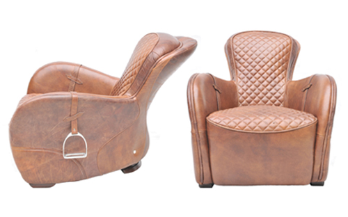 Leather saddle chair | Equestrian Lifestyle | An Eventful Life
