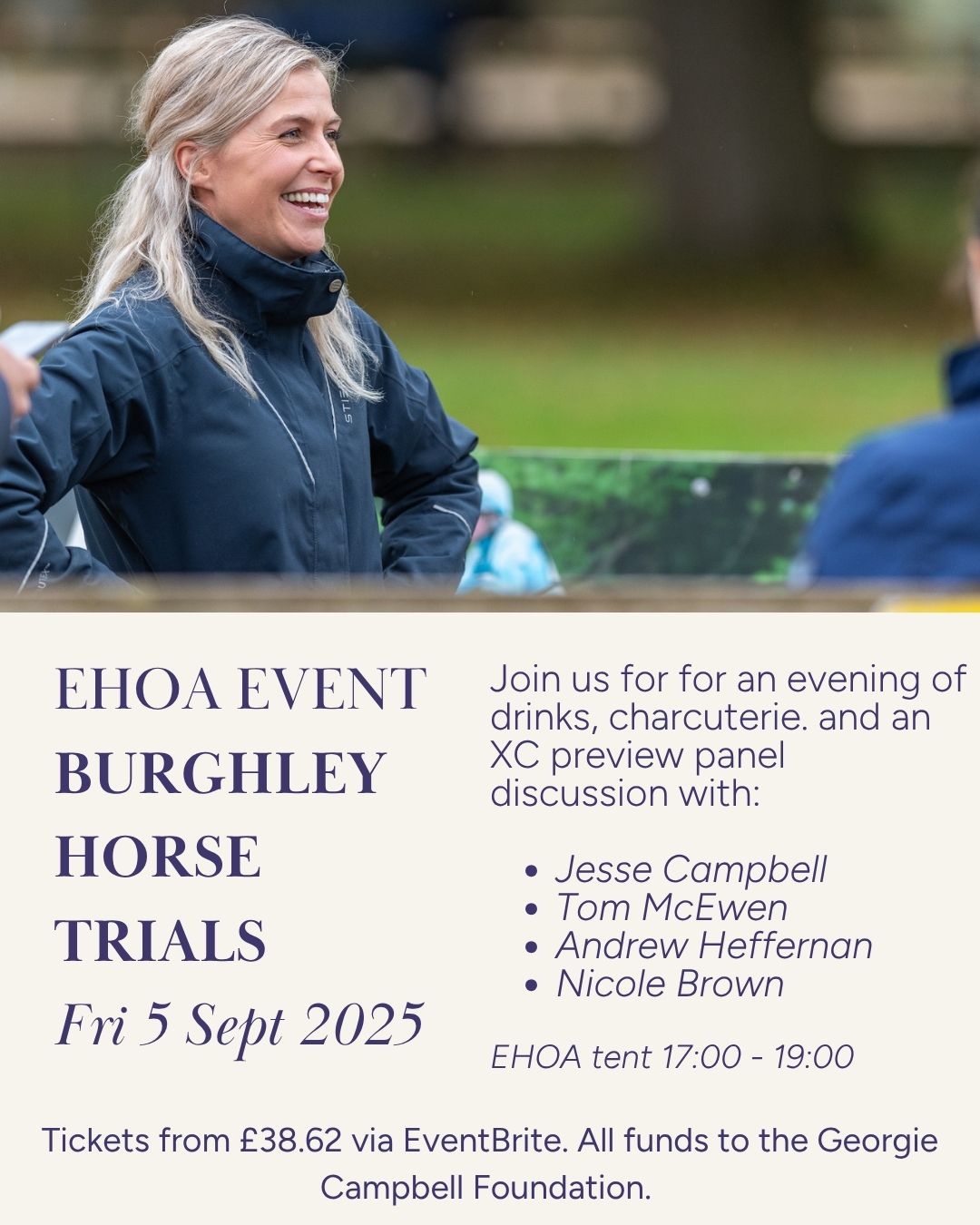 Georgie Campbell Foundation Fundraiser at Defender Burghley Horse Trials 2025 | An Eventful Life