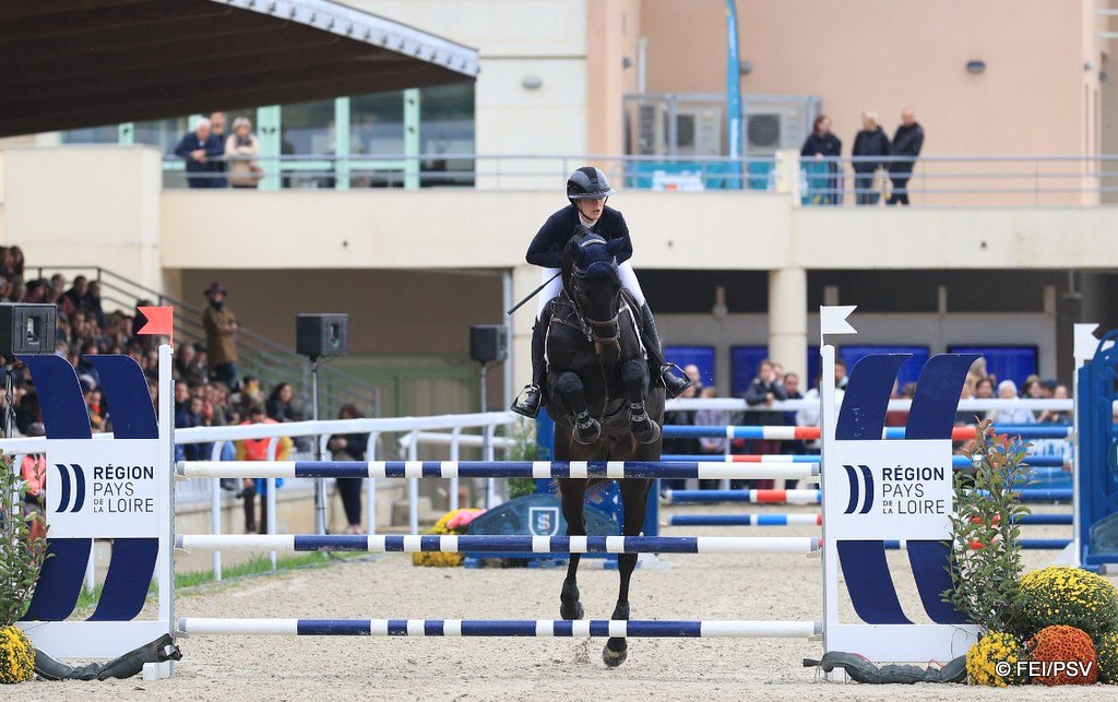 Hallie Coon riding Tykillen Tango in the 7-Year-Old class at 2025 FEI WBFSH Eventing World Young Horse Championships at Le Mondial Du Lion | An Eventful Life