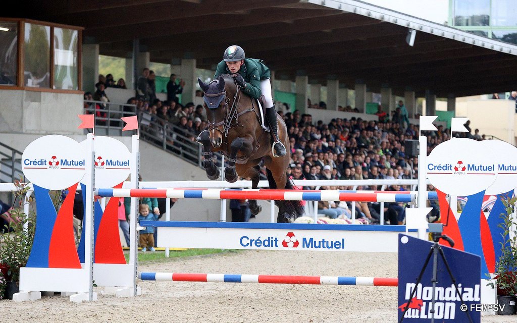 Ian Cassells riding Noa W in the 7-Year-Old class at 2025 FEI WBFSH Eventing World Young Horse Championships at Le Mondial Du Lion | An Eventful Life