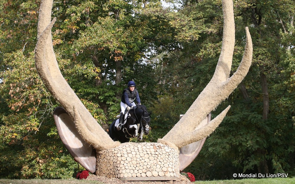 Lara de Liedekerke-Meier riding Tara Van Het Leliehof leads the 6-Year-Old class after cross country at 2025 FEI WBFSH Eventing World Young Horse Championships at Le Mondial Du Lion | An Eventful Life