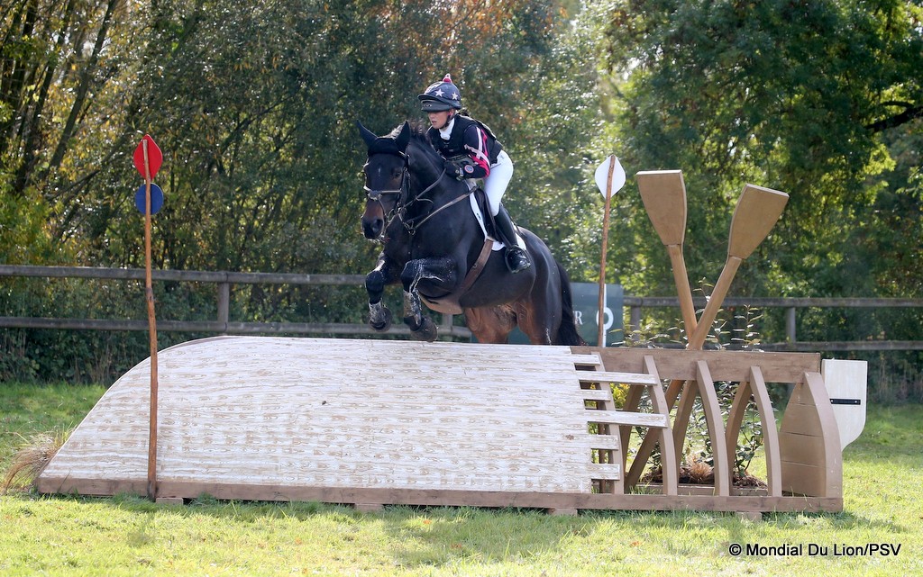 Melissa Joannides rides Graf Leopold on cross country for the 6-Year-Old class after cross country at 2025 FEI WBFSH Eventing World Young Horse Championships at Le Mondial Du Lion | An Eventful Life