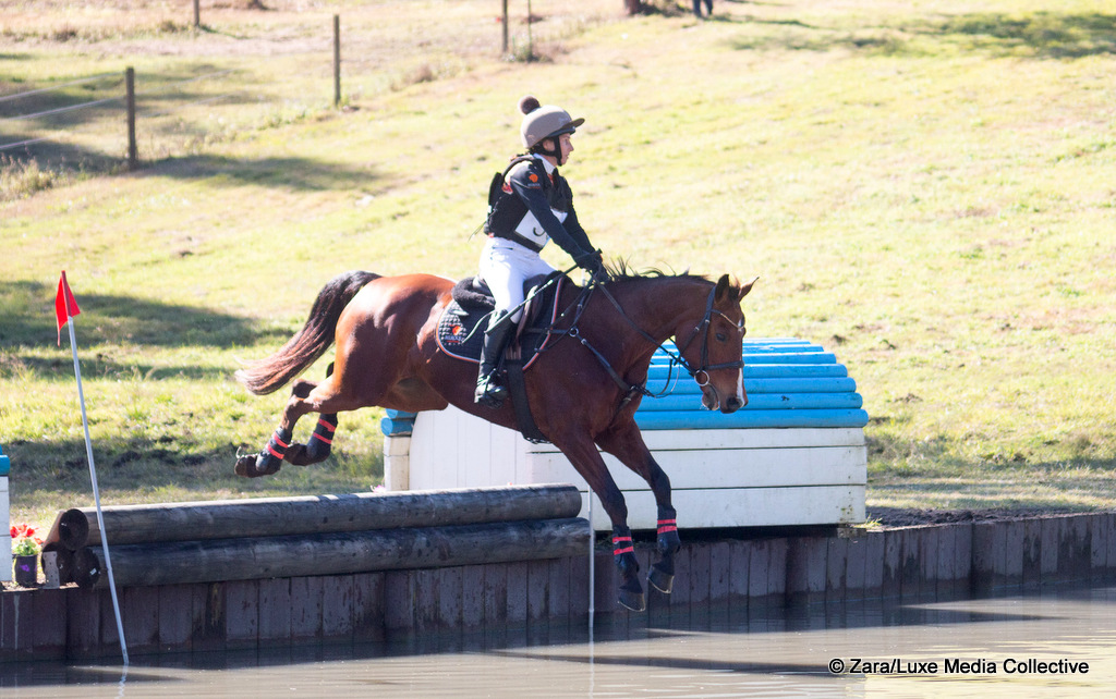 Katrina Harrison rides Belrock Vienna on cross country in the CCN1* eventing at Tamborine Equestrian Group CCN ODE July 2025 | An Eventful Life