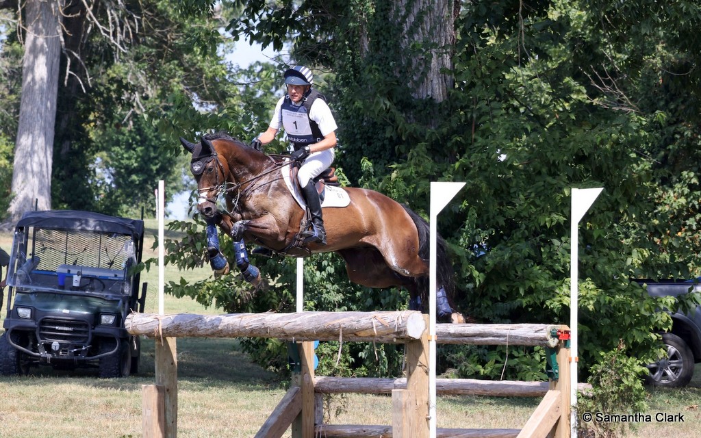 Boyd Martin rides Barney Rubble on cross country in the Advanced eventing at Kentucky Horse Park 2025 | An Eventful Life