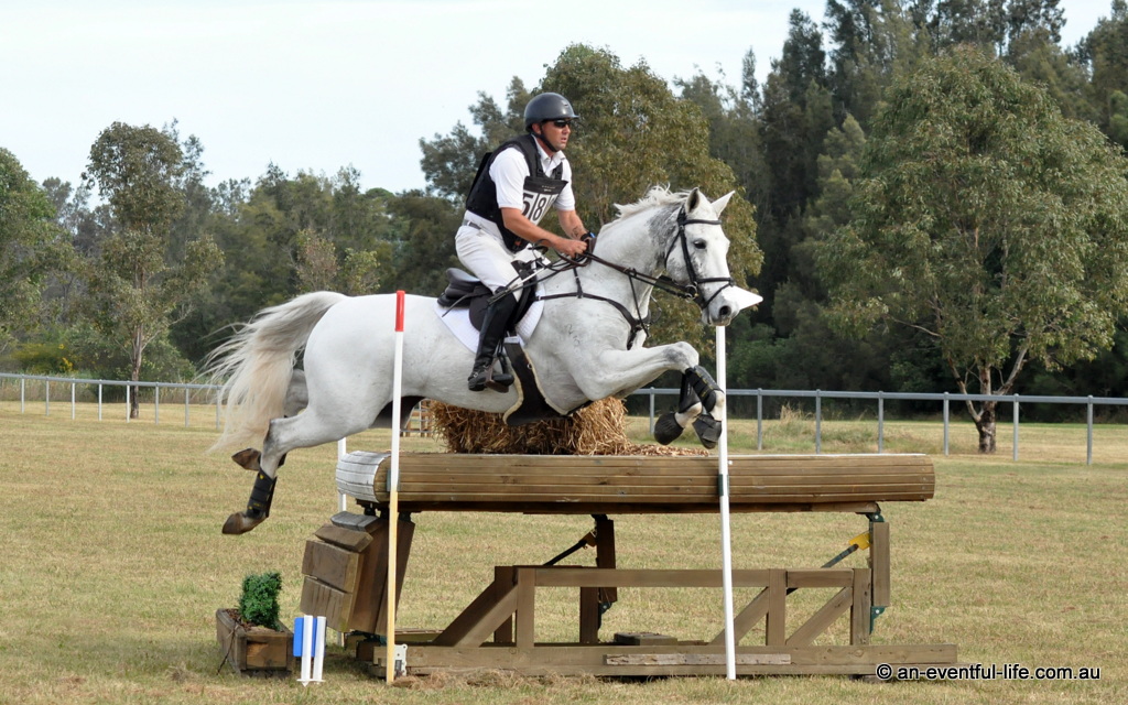 Andrew Barnett rides Oscar Park Deluge during cross country for the CCN4*-S eventing at Equestriad CCN Horse Trials 2026 at Bicentennial Park, Camden | XC Video | An Eventful Life