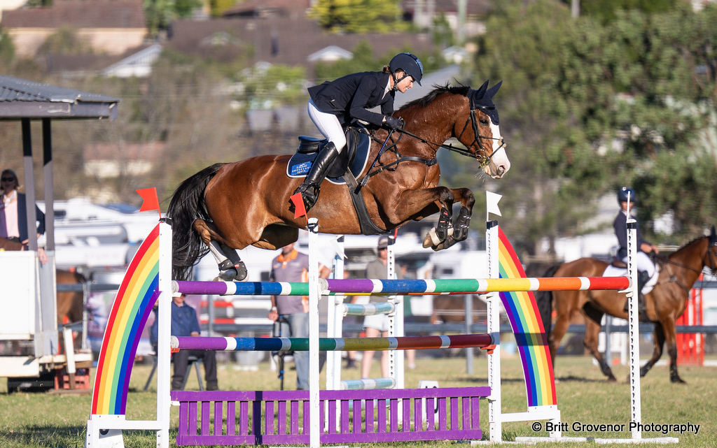 Olivia Shore rides Eliva Castana during showjumping for the CCI4* eventing at Equestriad Eventing CCI 2026 at Camden Bicentennial Park, 19th & 20th September 2026 | An Eventful Life