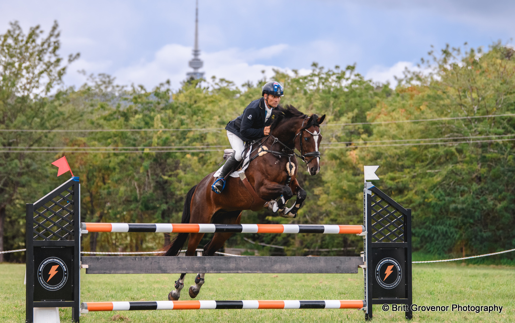 Shane Rose rides Holy Moses in the showjumping for the CCI4*-S eventing at Canberra NCHTA Horse Trials (20 – 22 March 2026) | An Eventful Life