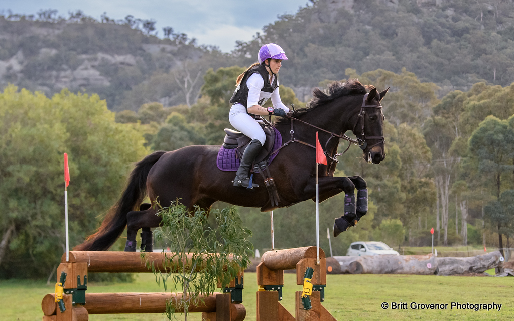 Cody White rides The Sun Rose on cross country during the CCN1* eventing at Denman Horse Trials (27 & 28 June 2026) | An Eventful Life