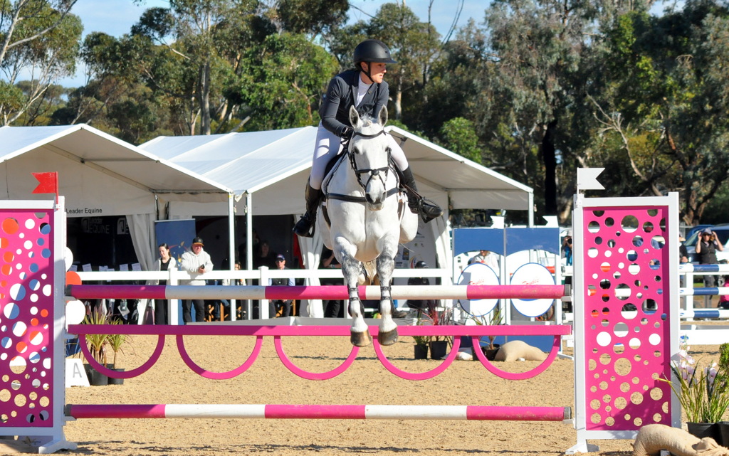Gemma Tinney rides Fernhill Aisling Star during showjumping for the CCI3*-L eventing at Melbourne International 3 Day Event 2026 | An Eventful Life