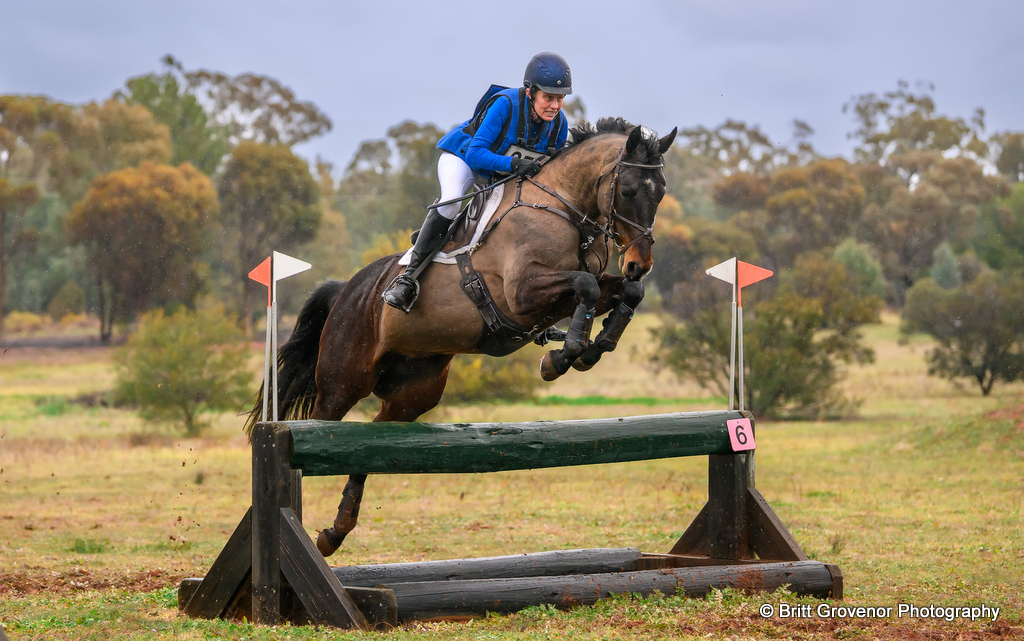 Merran Wallis rides Arthella Moonlight on cross country for the EvA95 eventing class at Wagga at Narrandera CCN Horse Trials (8-9 August 2026) | An Eventful Life