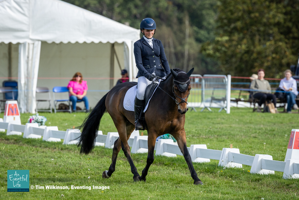 Gracie Cowley rides Diamant De La Cour during dressage for the Pony CCI2*-L eventing at Osberton (2) International Horse Trials, 1-4 October 2026 | An Eventful Life