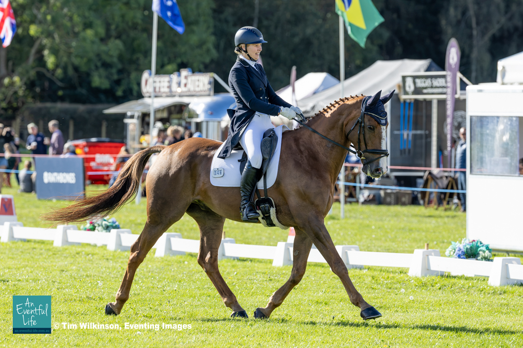 Samantha Brown rides Spirit LSS during dressage for the CCI3*-L eventing at Osberton (2) International Horse Trials, 1-4 October 2026 | An Eventful Life