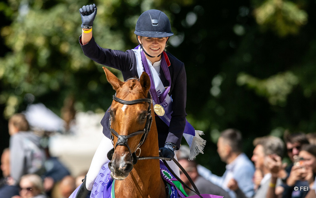 Ella Howard and Marchwood win gold at the 2025 FEI European Eventing Championships for Juniors at Strzegom, Poland | An Eventful Life
