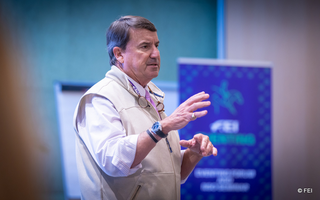 David O'Connor presents at the 2025 FEI Eventing & National Safety Officers Seminar in Luasanne (SUI) | An Eventful Life
