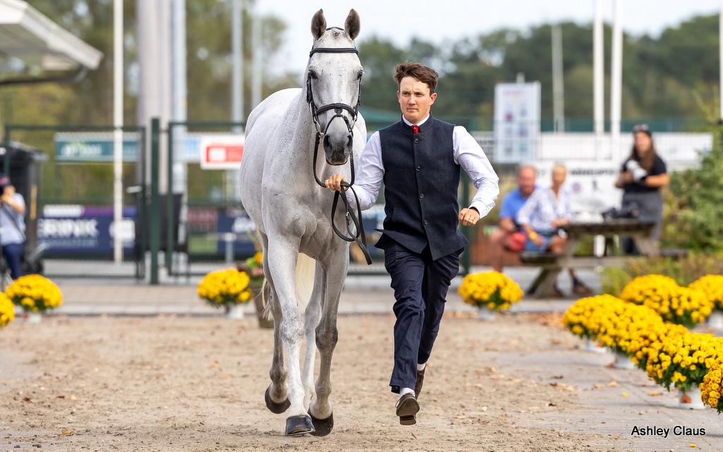 Tom McEwen presents Isa for the CCIO4*-L FEI Eventing Nations Cup final at Military Boekelo-Enschede 2025 (NED), 1-4 October 2026 | An Eventful Life