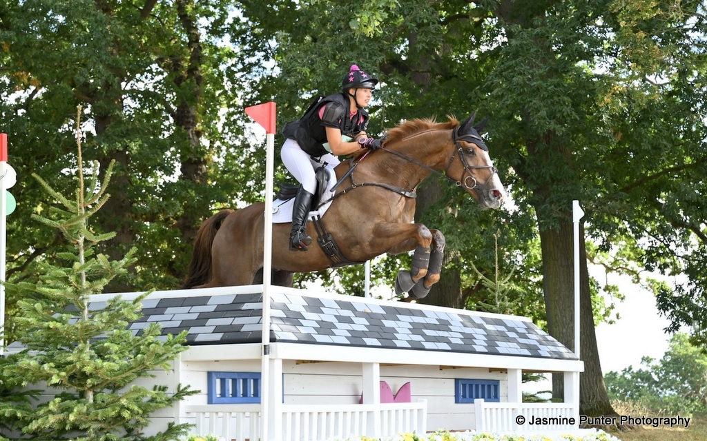 Samantha Brown rides Spirit LSS during cross country for the CCI3*-L eventing at Hartpury International Horse Trials inc. British Eventing Championships (13th – 16th August 2026) | An Eventful Life