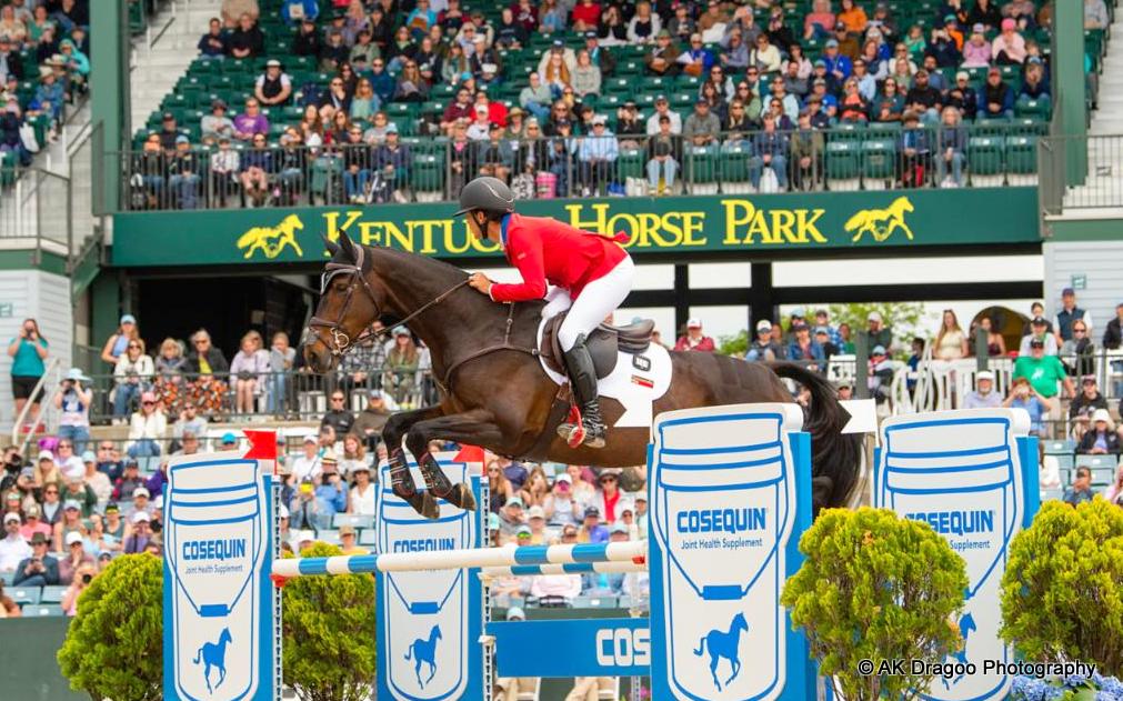 Tamie Smith rides Lillet 3 during showjumping for the CCI4*-S eventing at Kentucky Three Day Event 2026 | An Eventful Life