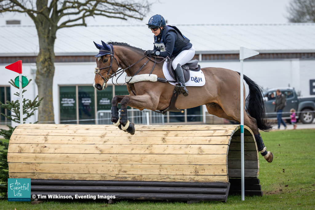 Laura Collett rides London 52 on cross country at Lincolnshire Horse Trials, Sunday 22nd March 2026 in the Open Intermediate eventing class | An Eventful Life