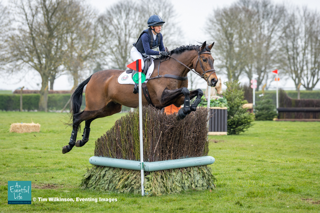 Ros Canter rides Lordships Graffalo on cross country at Lincolnshire Horse Trials, Sunday 22nd March 2026 in the Open Intermediate eventing class | An Eventful Life