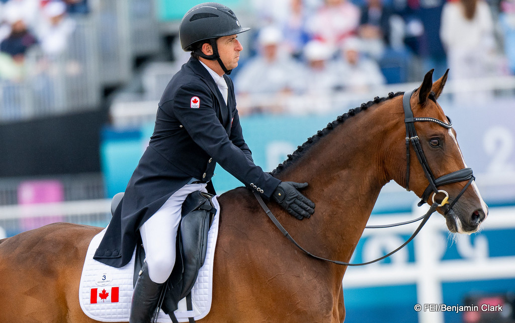 Michael Winter rides El Mundo during the eventing at Paris 2024 Olympic Games  | An Eventful Life