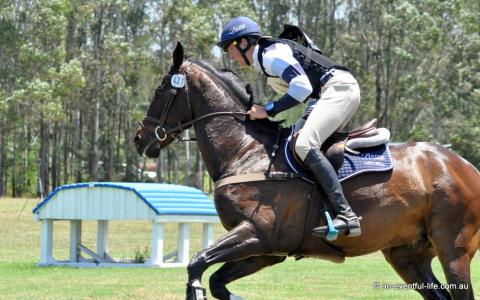 Charlie Richardson rides Remington Hill in the CCI2*-S eventing cross country at Equestriad Eventing at Camden, November 2024 | An Eventful Life