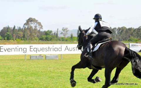 Justine Streater rides Quintina in the CCI4*-S eventing cross country at Equestriad Eventing at Camden, November 2024 | An Eventful Life