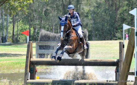 Katrina Silk rides Bensons Quantum Leap in the CCI2*-S eventing cross country at Equestriad Eventing at Camden, November 2024 | An Eventful Life
