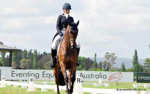 Teegan Ashby rides Magic Mushroom TAE in the CCI4*-S eventing dressage at Equestriad Eventing at Camden, November 2024 | An Eventful Life