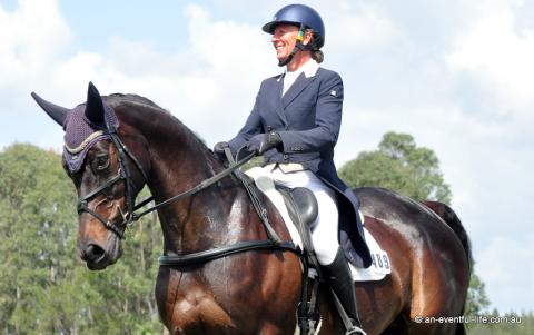Christine Bates rides Equus Hugo in the CCI4*-S eventing dressage at Equestriad Eventing at Camden, November 2024 | An Eventful Life