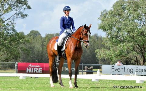 Jess Somerfield rides Finch Farm Carpenteria in the CCI4*-S eventing dressage at Equestriad Eventing at Camden, November 2024 | An Eventful Life