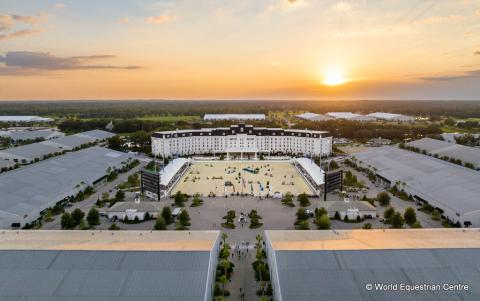 World Equestrian Centre Ocala, FL., USA Grand Arena during sunset | An Eventful Life