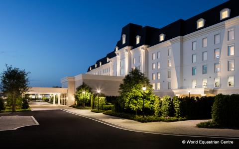 World Equestrian Centre Ocala, FL., USA | The Equestrian Hotel at night | An Eventful Life