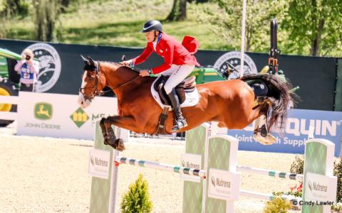 Boyd Martin rides Fedarman B in the CCI5* eventing showjumping at Defender Kentucky Three Day Event 2025 | An Eventful Life