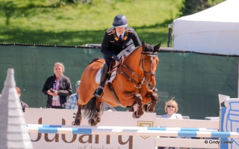 Libussa Lubbeke rides Caramia 34 in the CCI5* eventing showjumping at Defender Kentucky Three Day Event 2025 | An Eventful Life