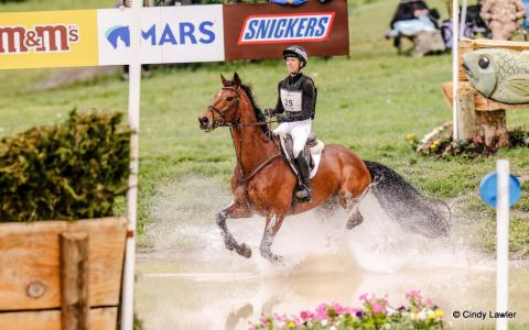Monica Spencer in the CCI5* eventing cross country at Defender Kentucky Three Day Event 2025 | An Eventful Life