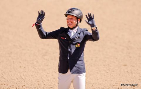 Michael Jung in the CCI5* eventing showjumping at Defender Kentucky Three Day Event 2025 | An Eventful Life