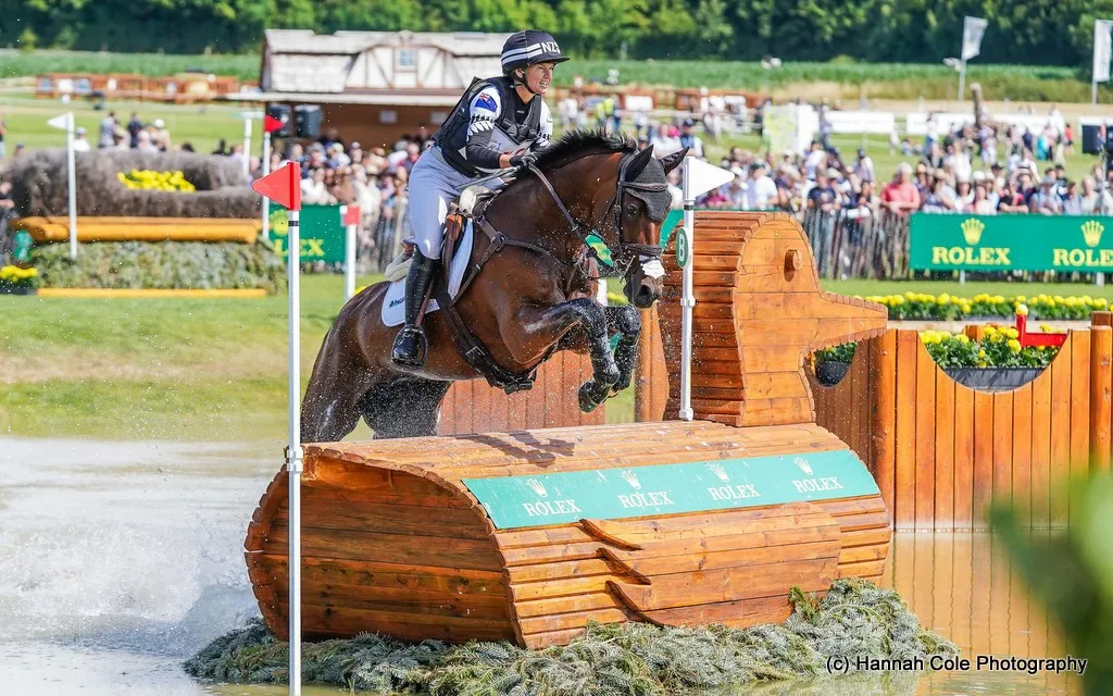 Jonelle Price rides Hiarado on cross country during the CCIO4*-S eventing at World Equestrian Festival CHIO Aachen 2025 | An Eventful Life